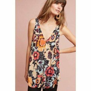 Lightly loved Anthro floral print swing tank sz M